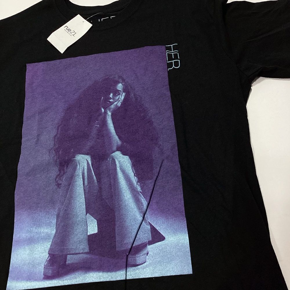 HER T-Shirt Rue 21 H.E.R. Black S NWT